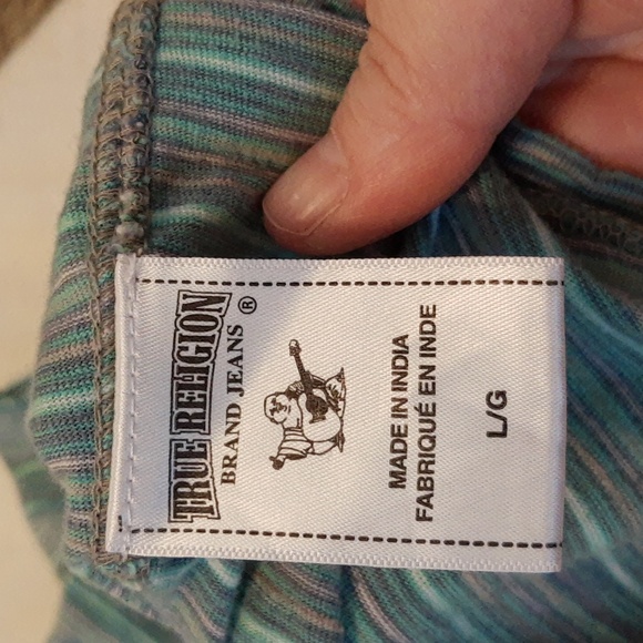 True Religion Men's Y2K 90's t-shirt size Large - Picture 4 of 8